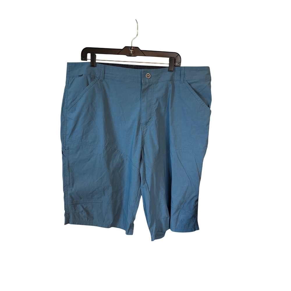 KUHL Hiking Shorts Mens 42 Blue Lightweight Cargo Utility Outdoor